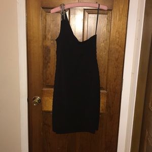 London Times Black one shoulder dress